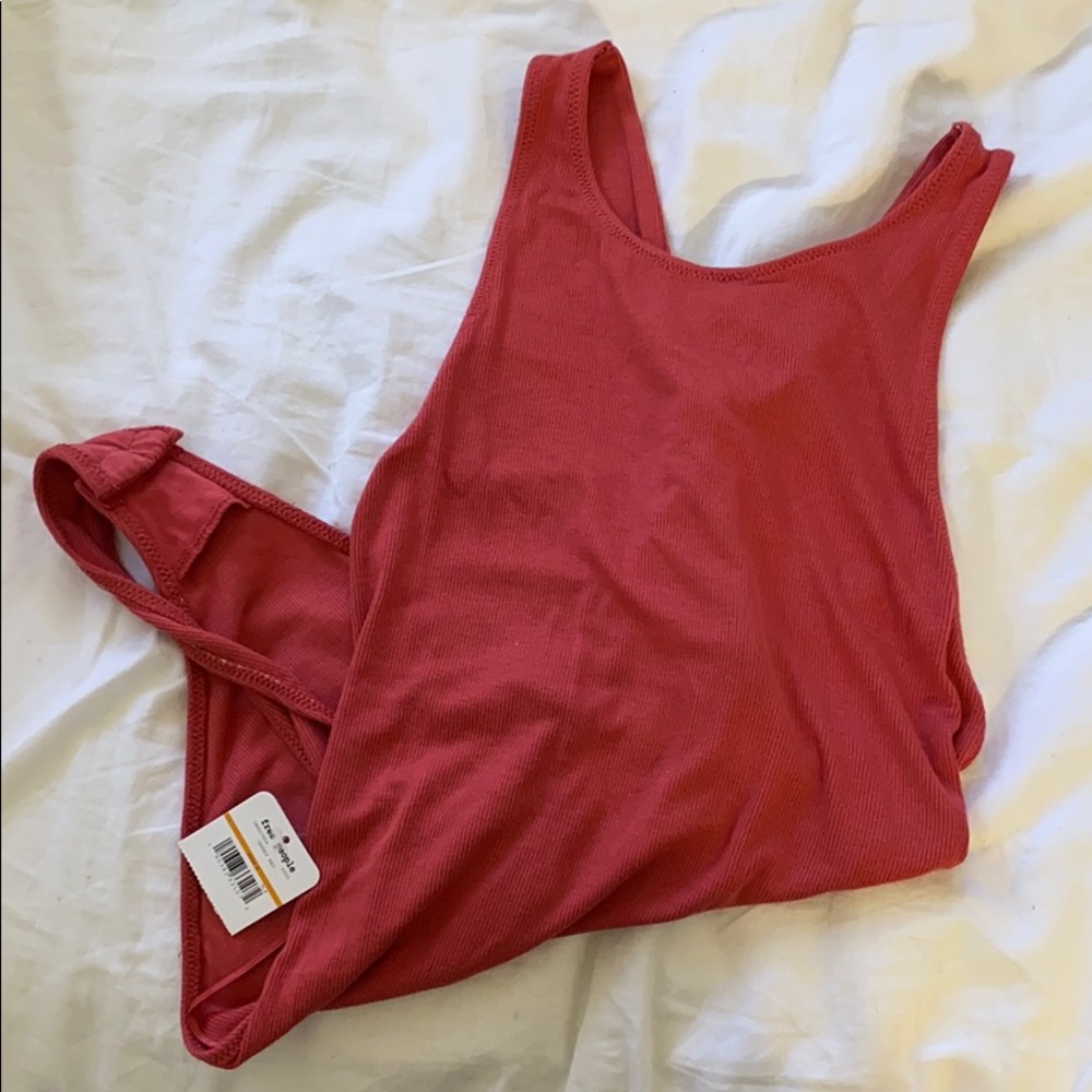 Free people cherry red body suit